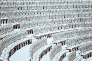 Elegant amphitheater seating