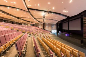 Modern equipped assembly hall